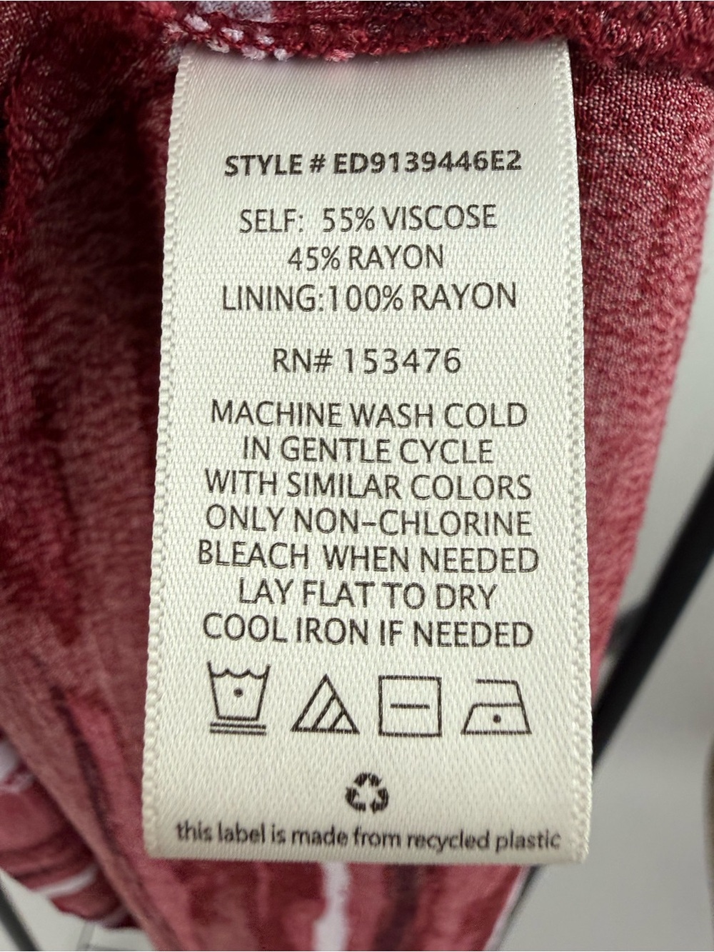 Evereve Lydia Strapless Maxi Dress XS Burgundy White Stripe Smocked Flowy Boho - Picture 5 of 5
